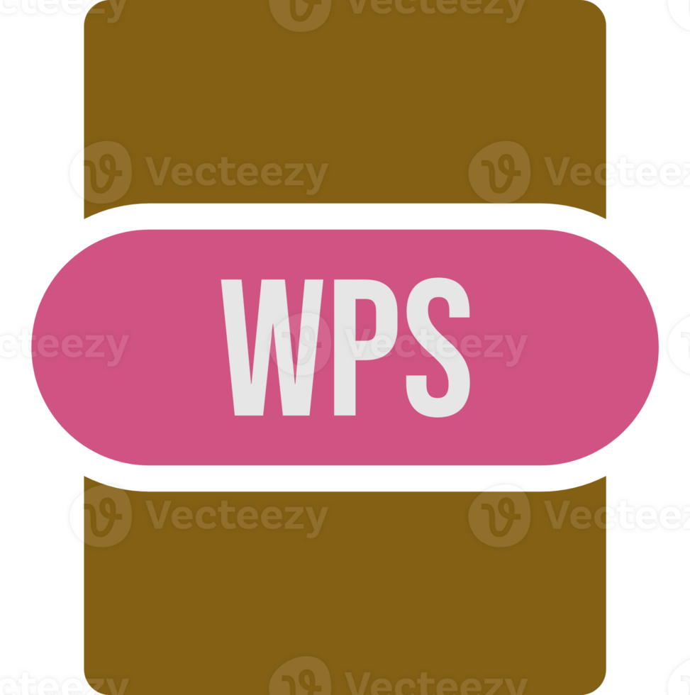 Wps File Extension Icon Rounded And Color Fill png
