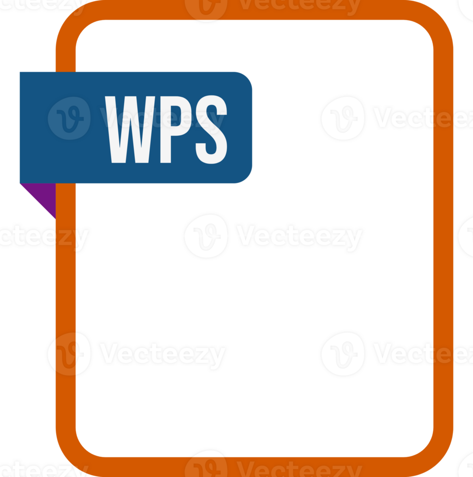 Wps File Rectangular Icon png