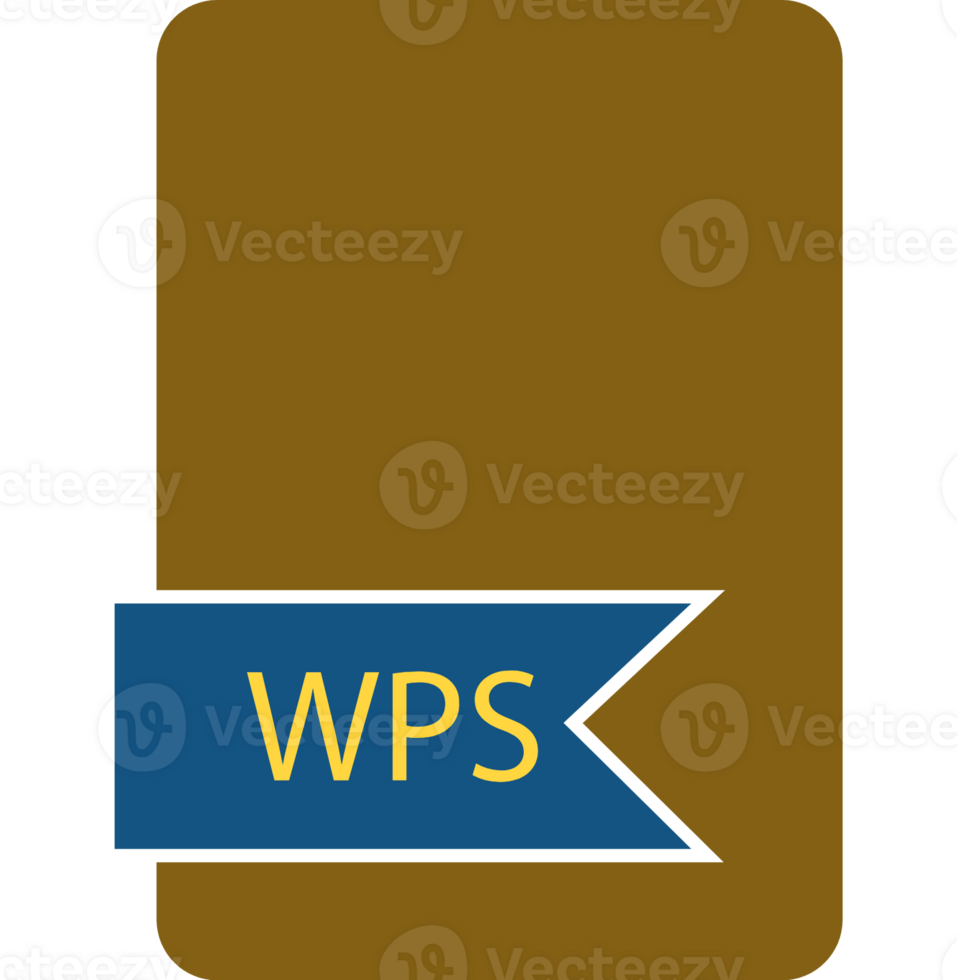 Wps File Format Icon Label Contour png