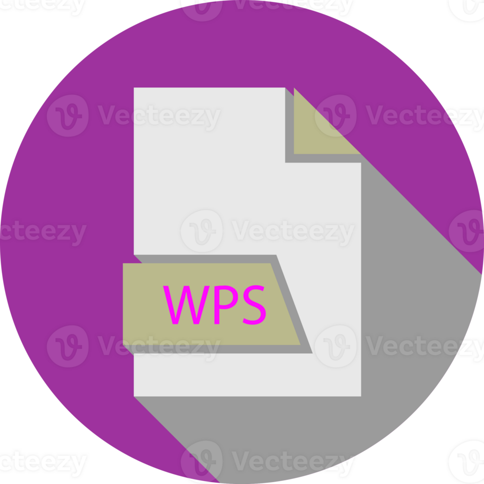 Wps File Format Icon Space In Shapes And Circular Shape Outside png