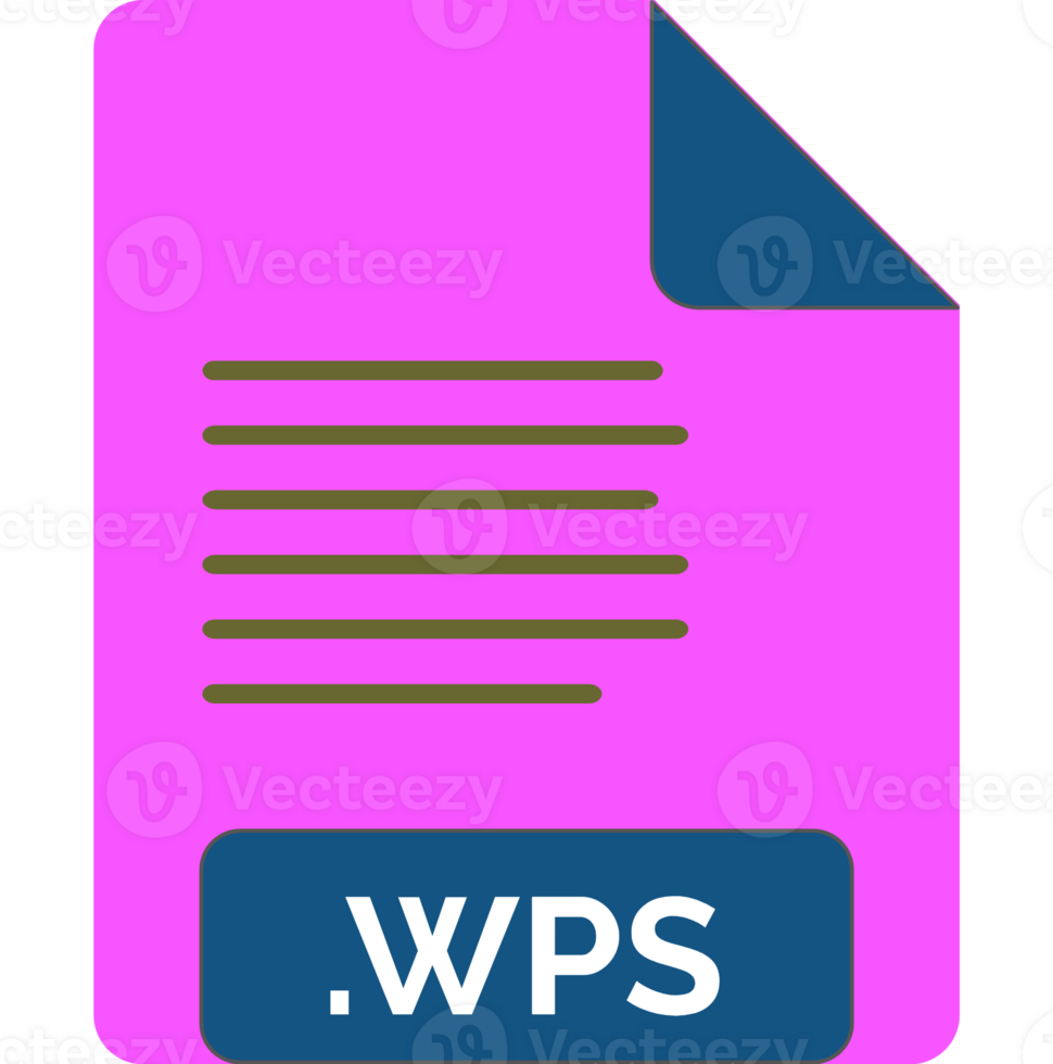 Wps File Icon Minimal Fill png