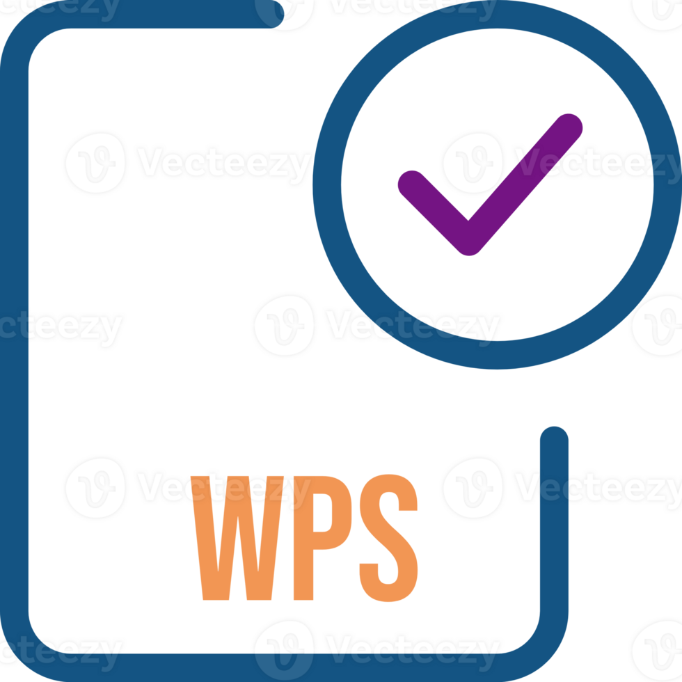 Wps File Icon With Checked Mark png