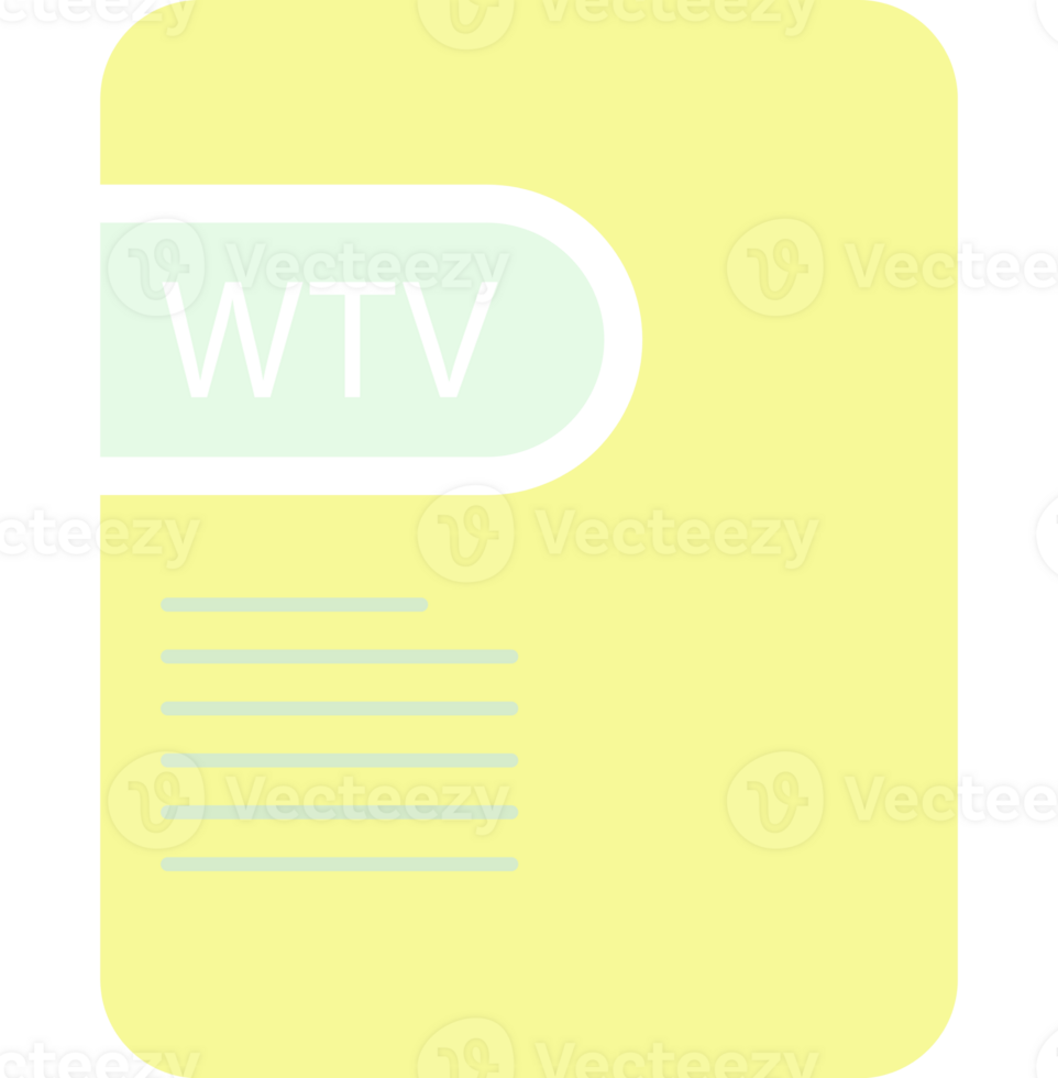 Wtv File Icon Deep And Minimal png
