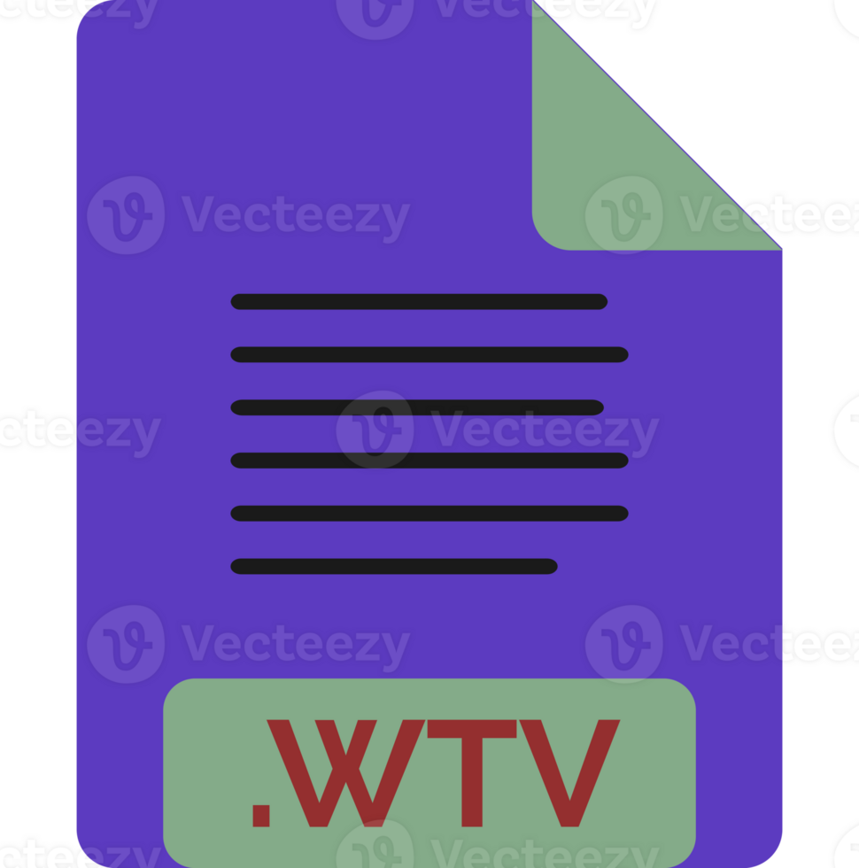 Wtv File Icon Minimal png