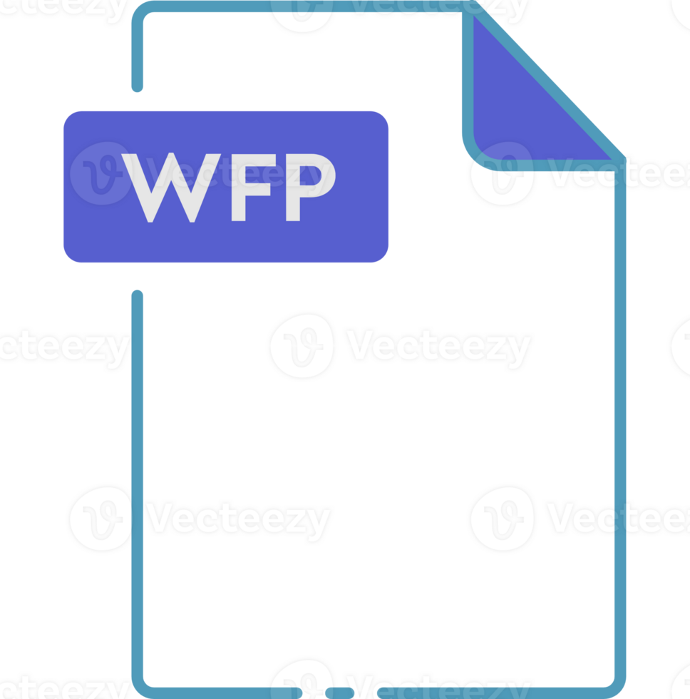 Wfp File Format Minimal Icon Outline png
