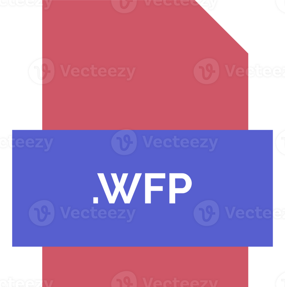 Wfp File Extension Icon Fill Crisp Corners With Symbol png