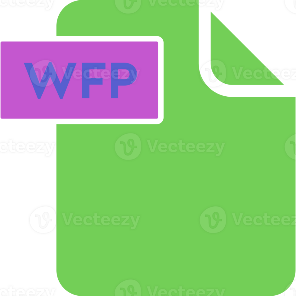 Wfp File Format Icon Rounded Shapes And Spacing png