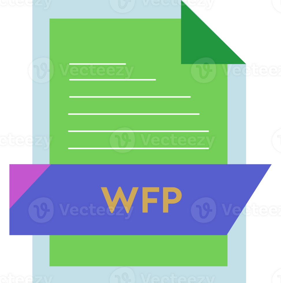 Wfp File Format Icon Modern Design png