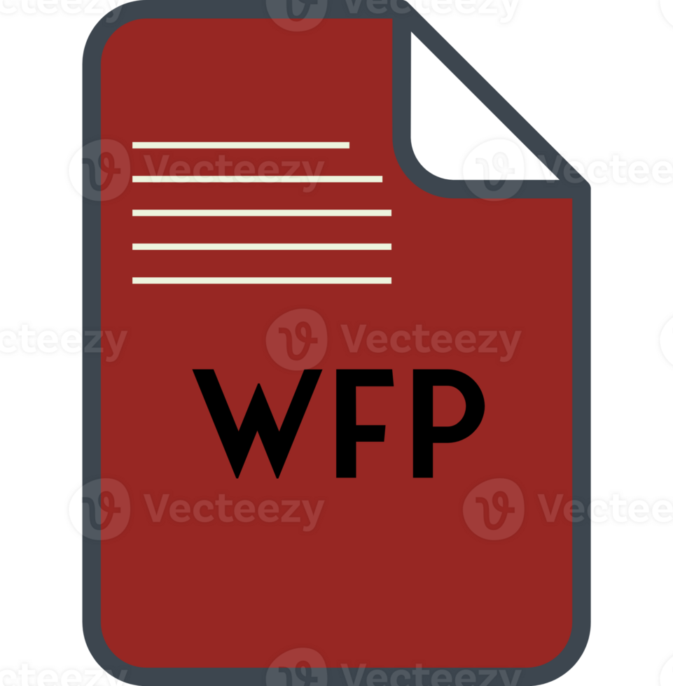 Wfp File Icon Fill And Outline Rounded Corners png