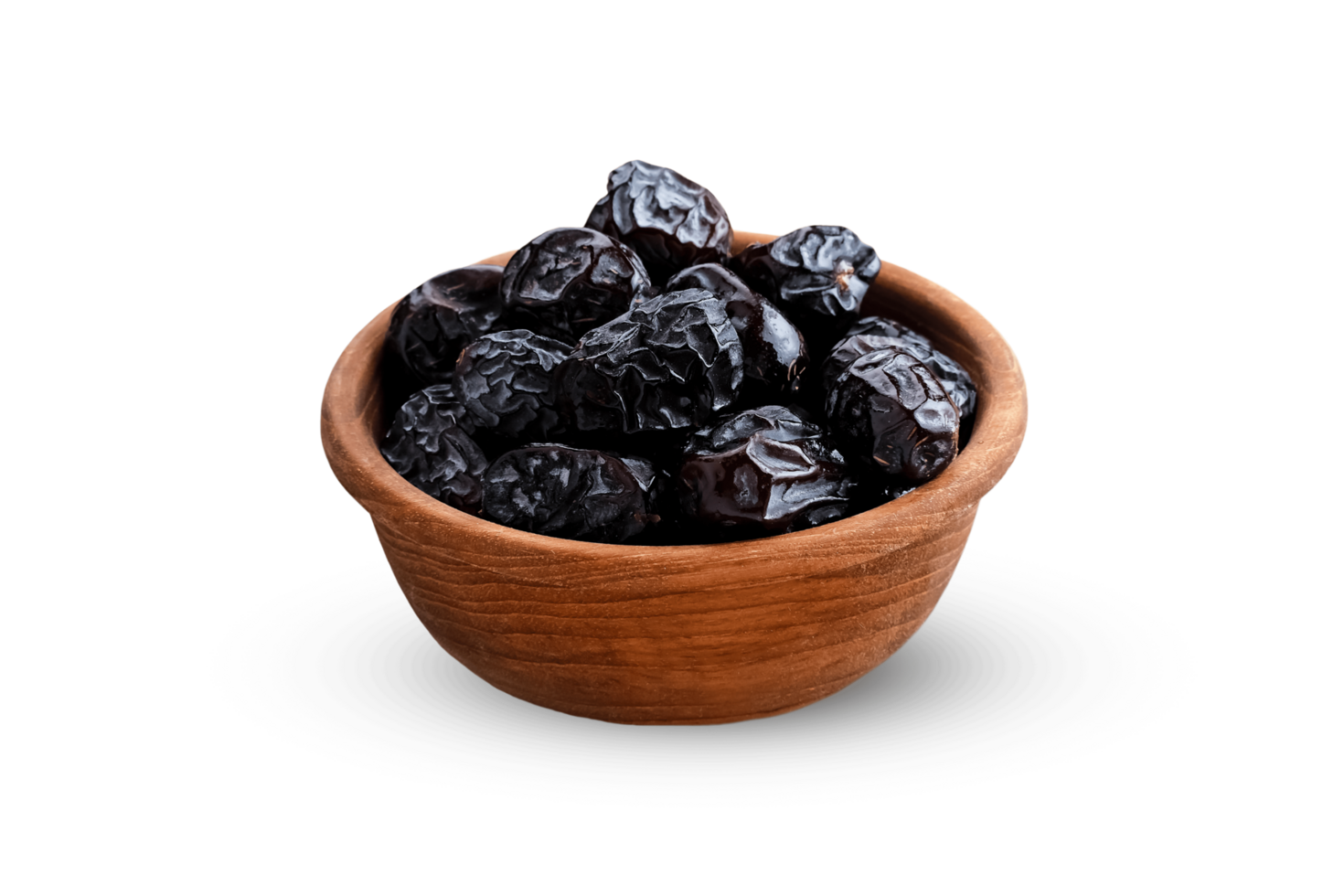Ajwa dates. Black dates khajur on a bowl. Arabian Dates for Ramadan png