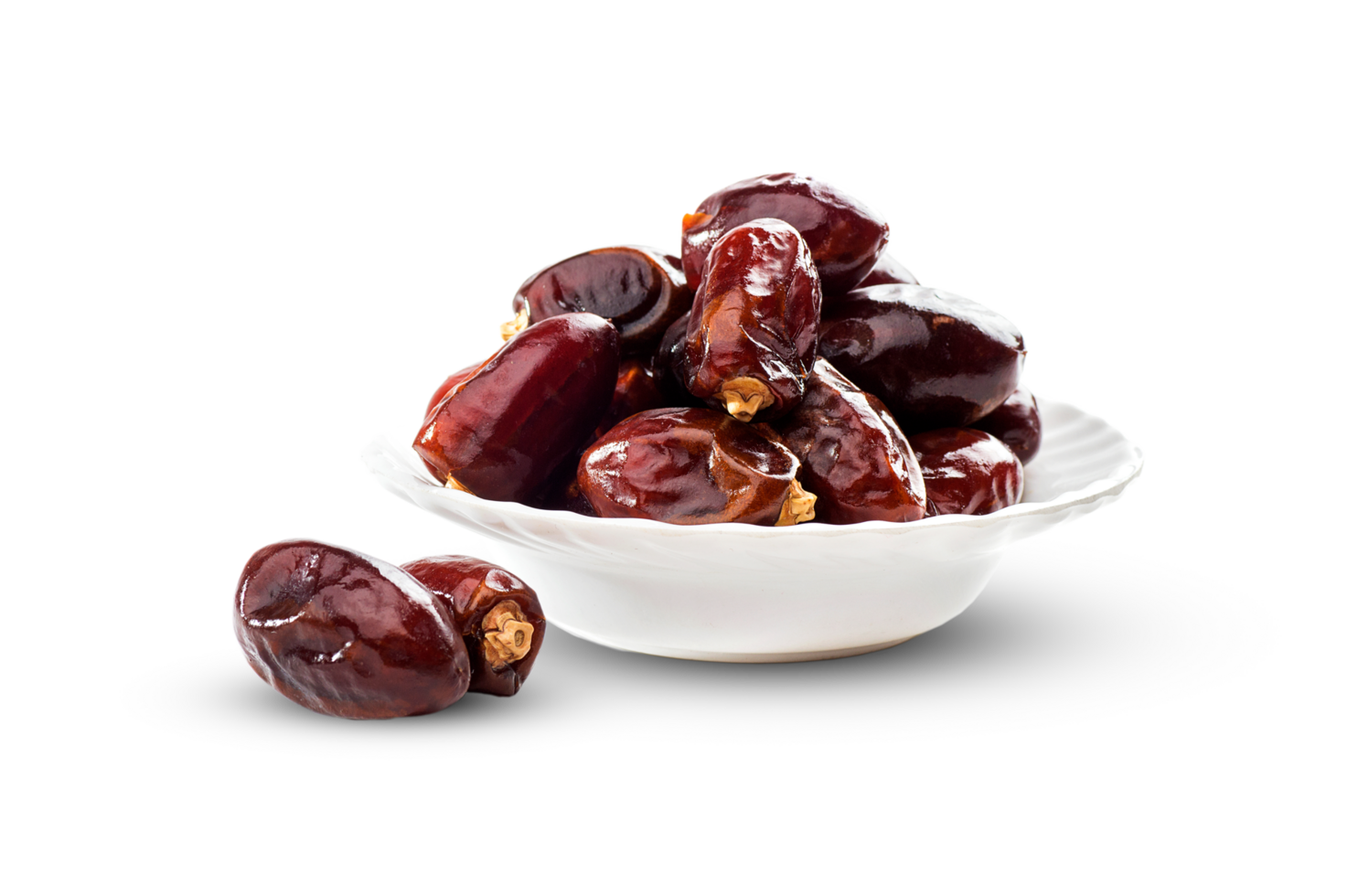 A Bowl with dates. Dates khajur on a plate. Arabian Dates for Ramadan png