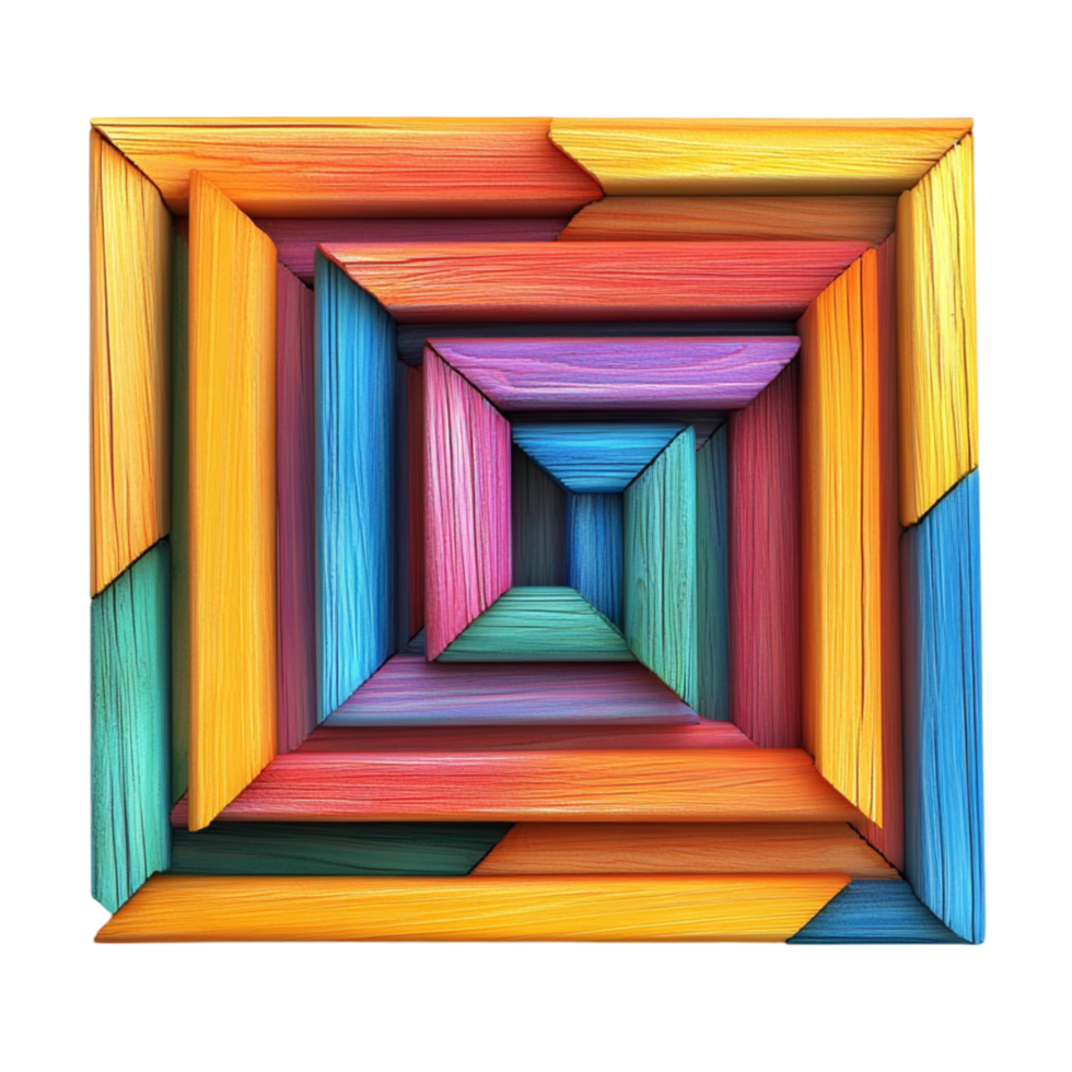 3D Optical Illusion Frame png