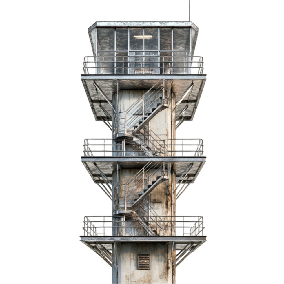 Ancient Stone Watchtower with Spiral Staircase png