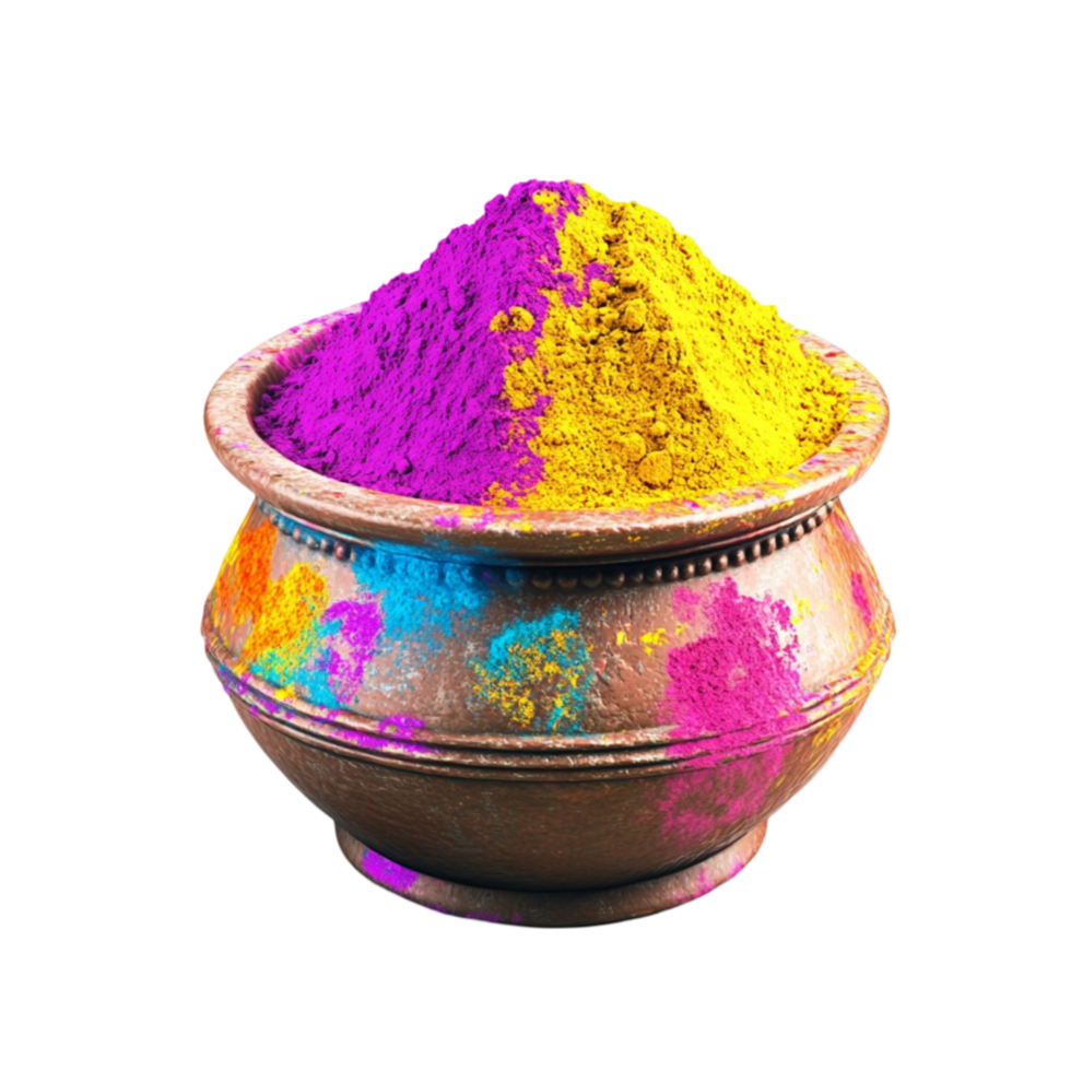 Colorful Powder in Pot png