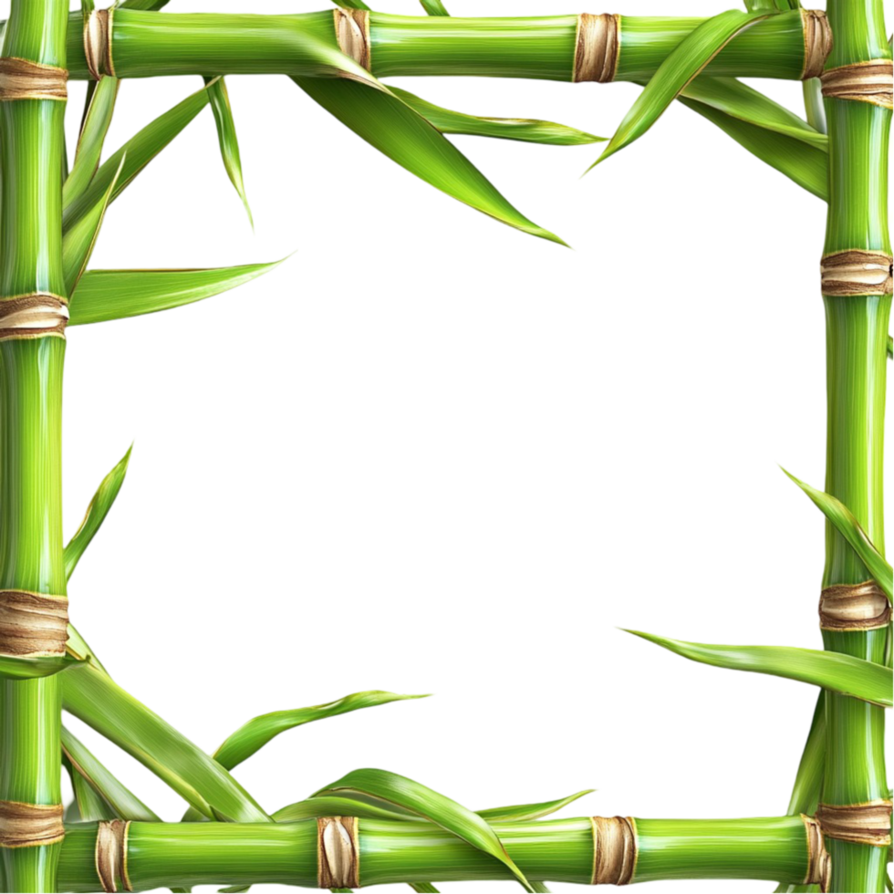 Square Bamboo Frame png