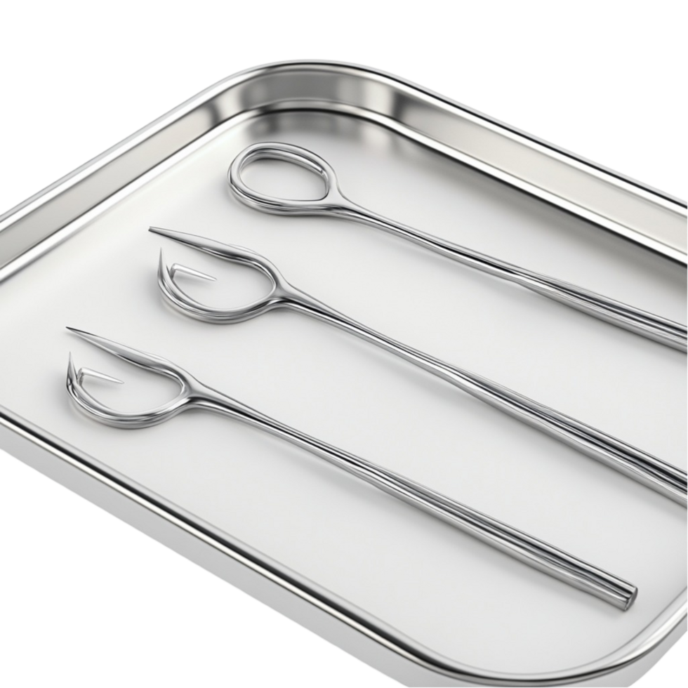 Stainless Steel Cutlery Set with Forks and Spoons png