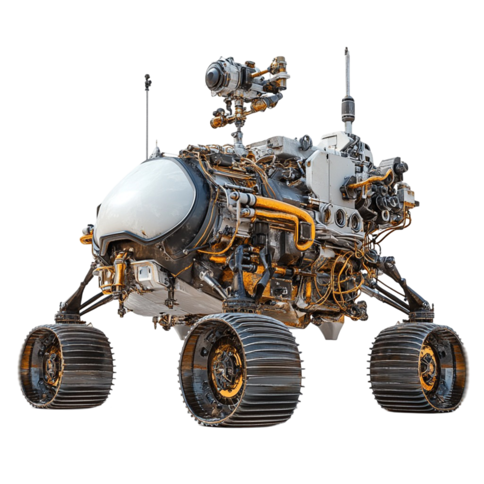 Mars Rover with Advanced Mechanical Features png