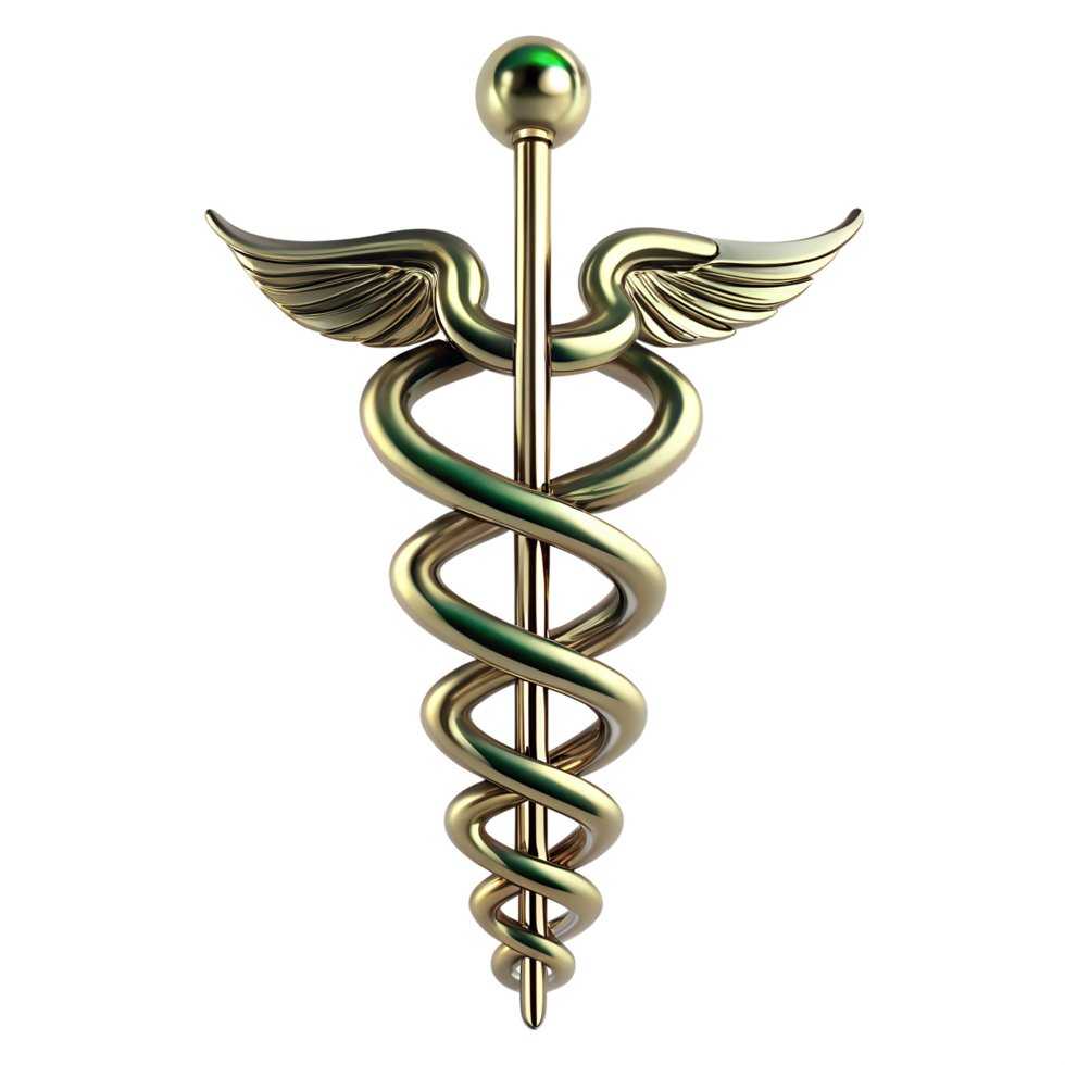 Caduceus medical symbol png