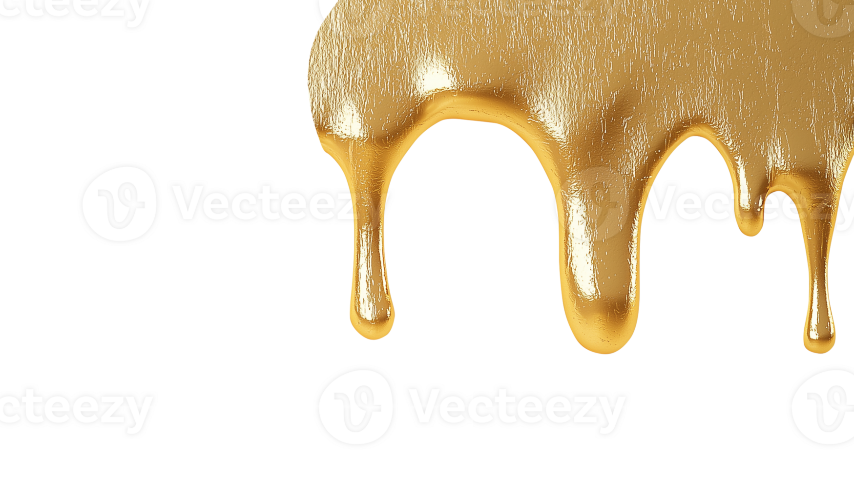 Fluid Gold Drips Creating a Unique Visual Effect png