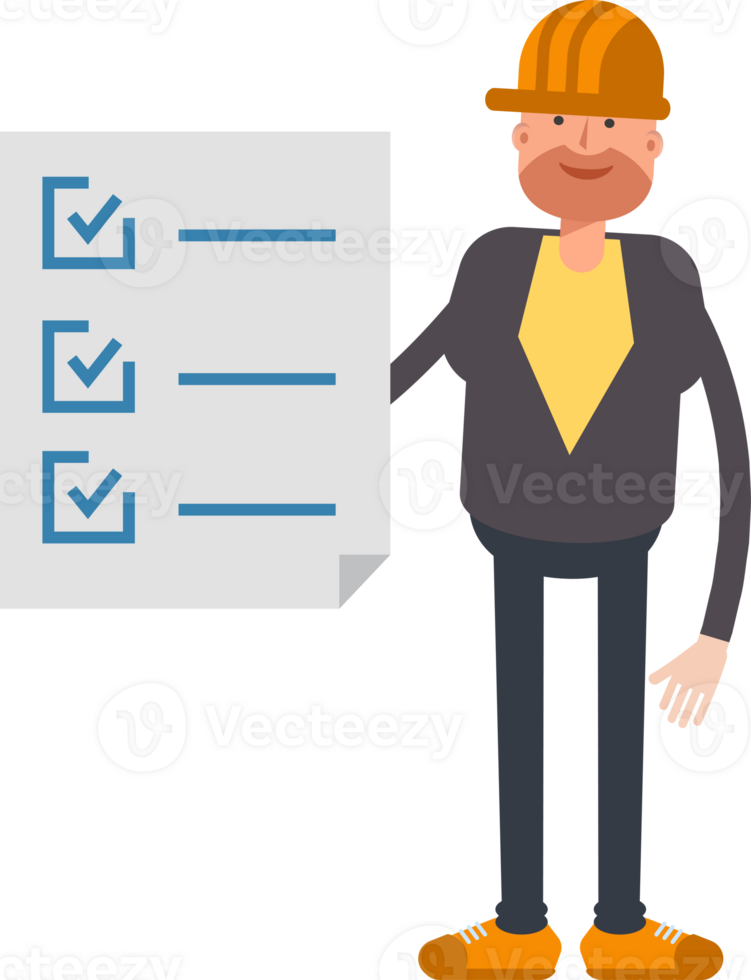 Engineer Character and Check List Document png