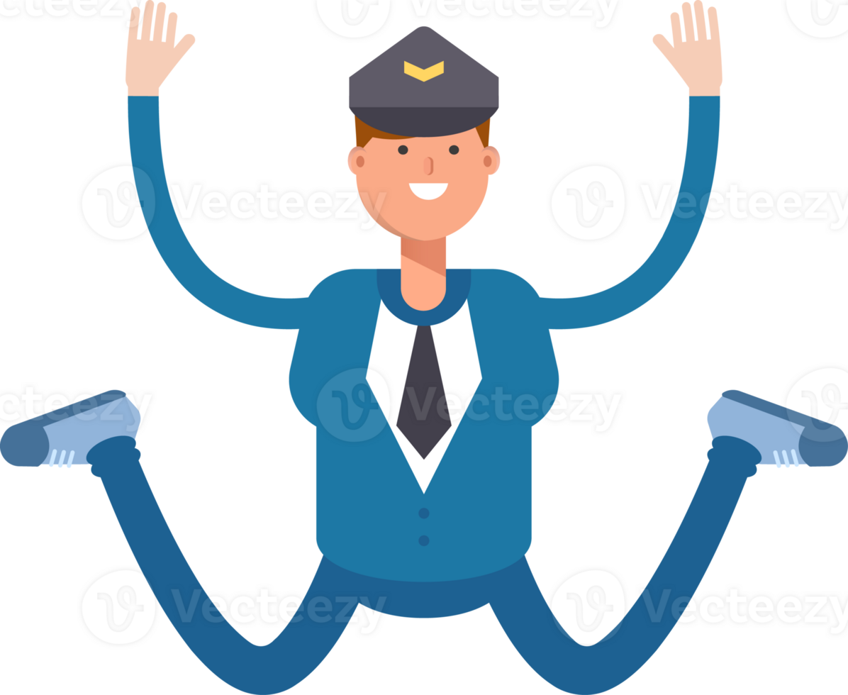 Postman Character Jumping png
