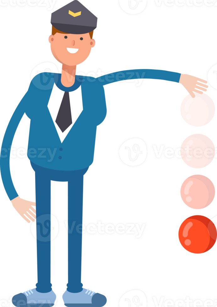 Postman Character Throwing Ball png