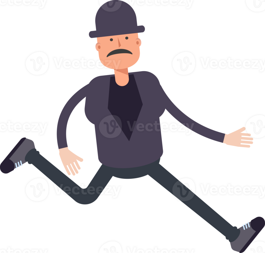 Old Man Character Walking png