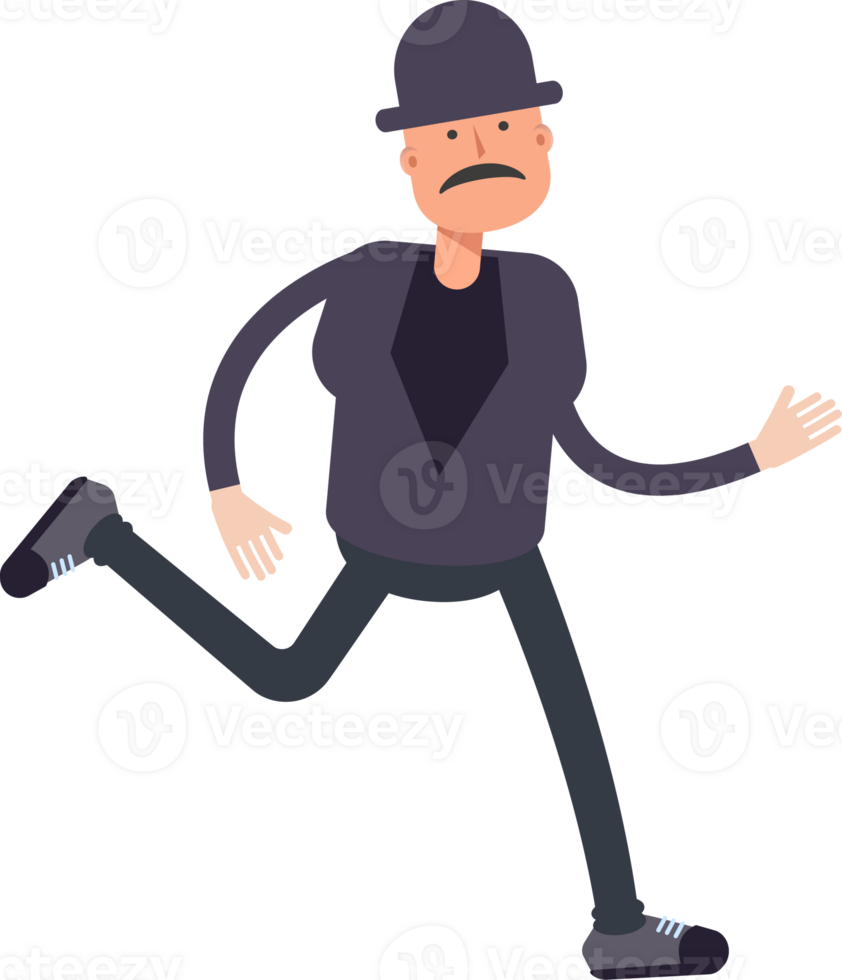 Old Man Character Running png