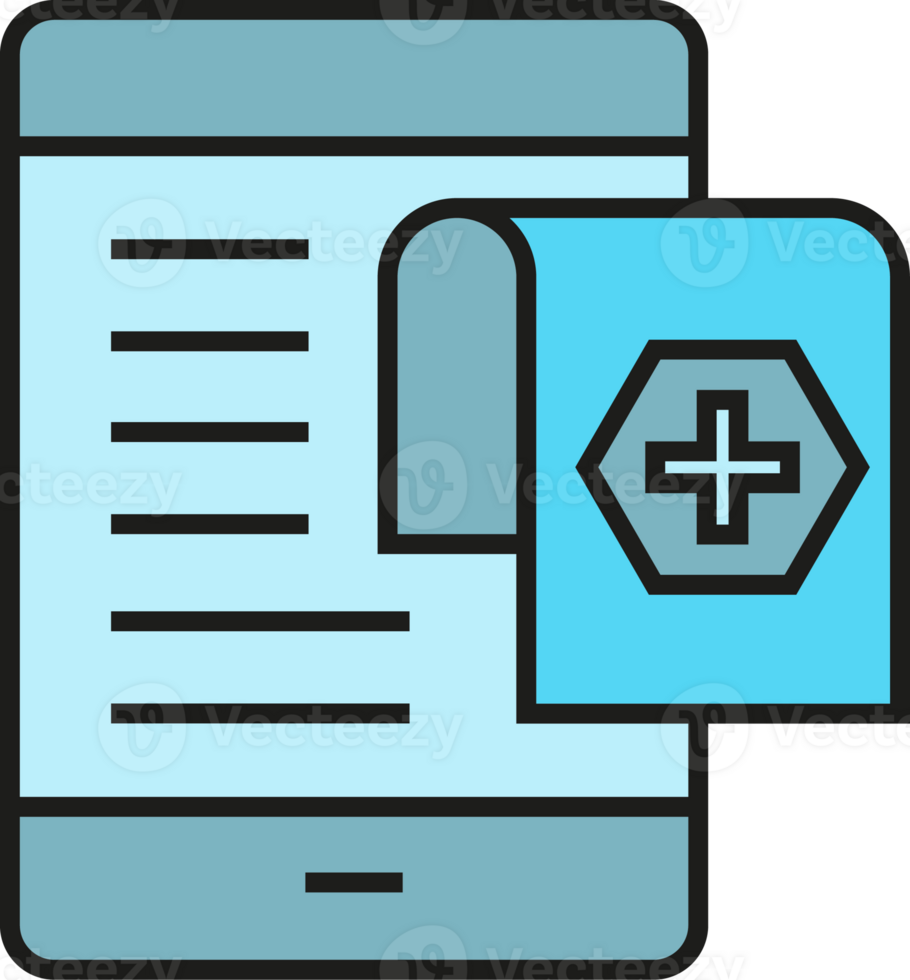 Prescription on Smartphone Icon png