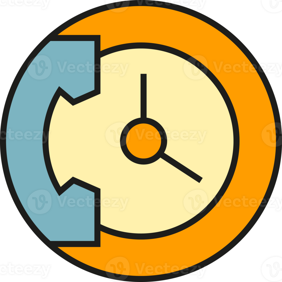 Phone and Clock Icon png
