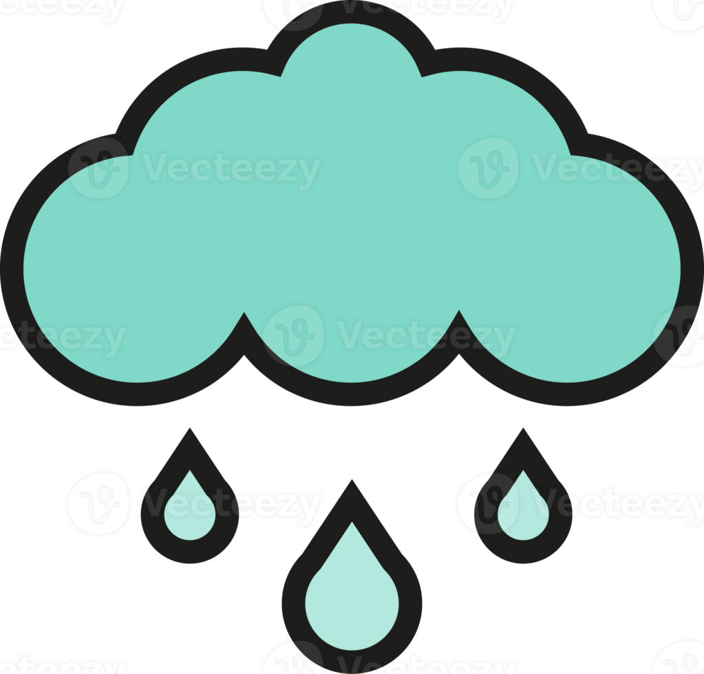 Cloud and Rain Icon png