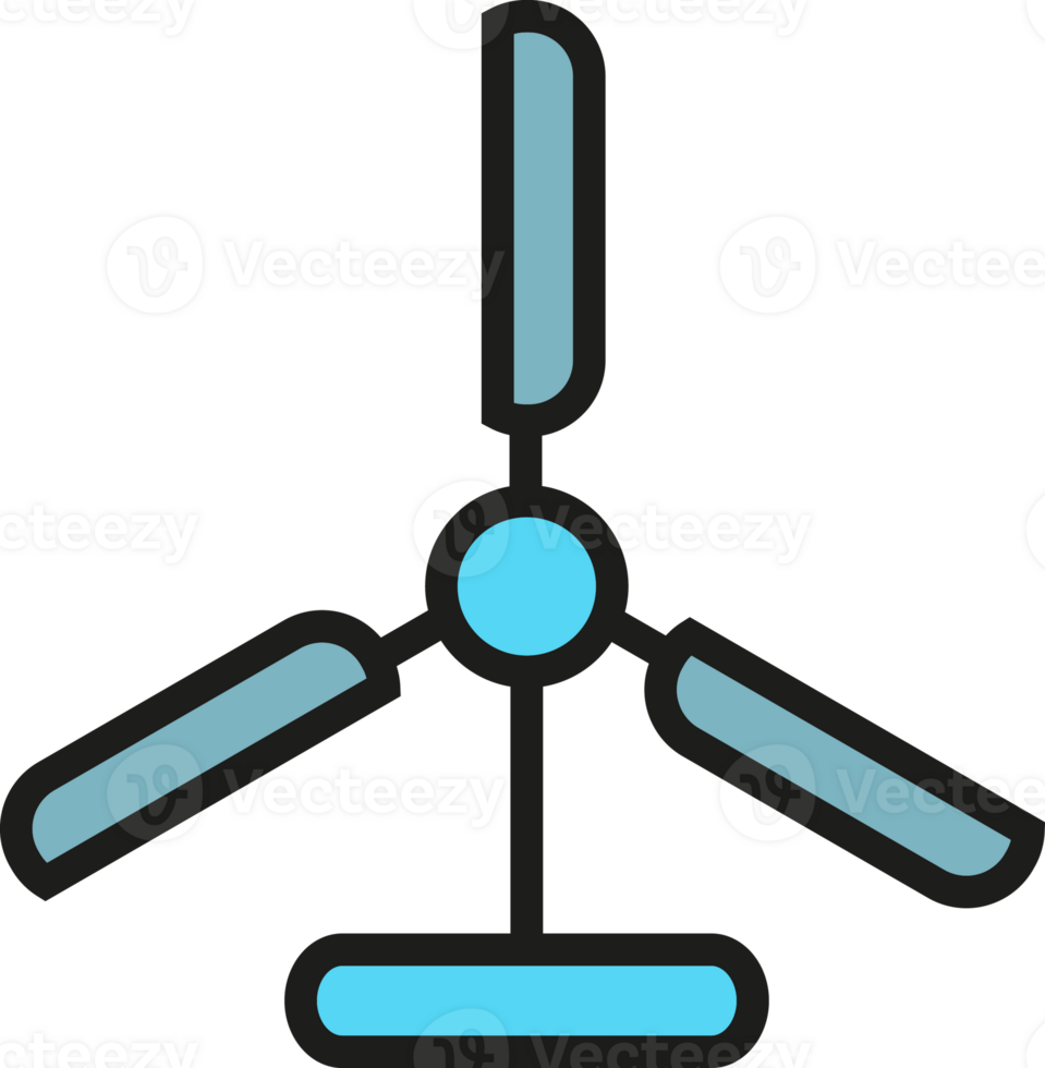 Wind Turbine Icon Illustration png