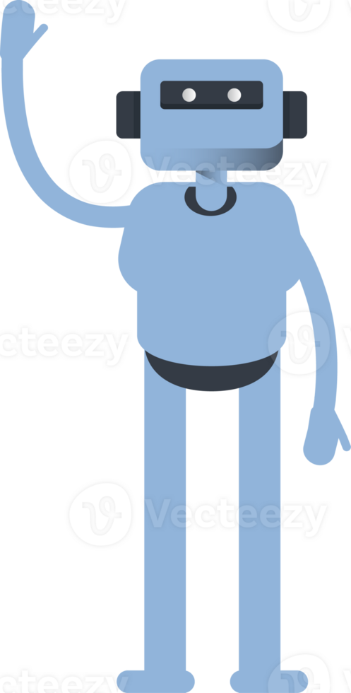Smart Humanoid Character Greeting png