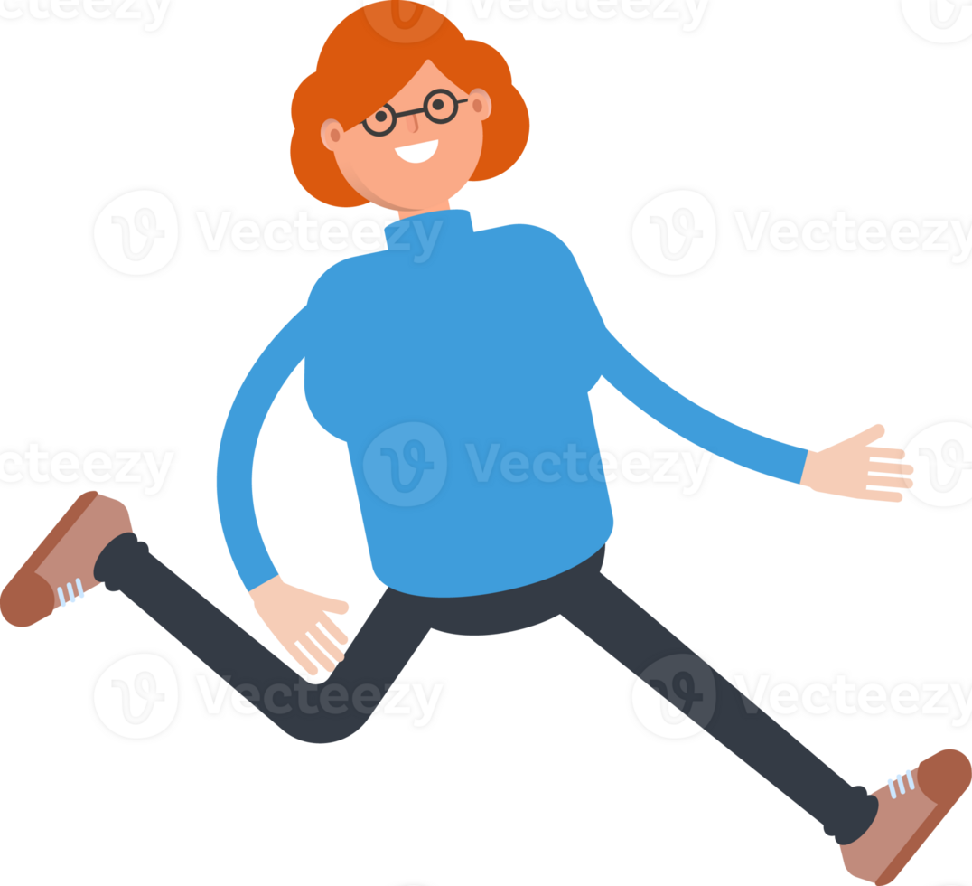 Woman Character Walking png