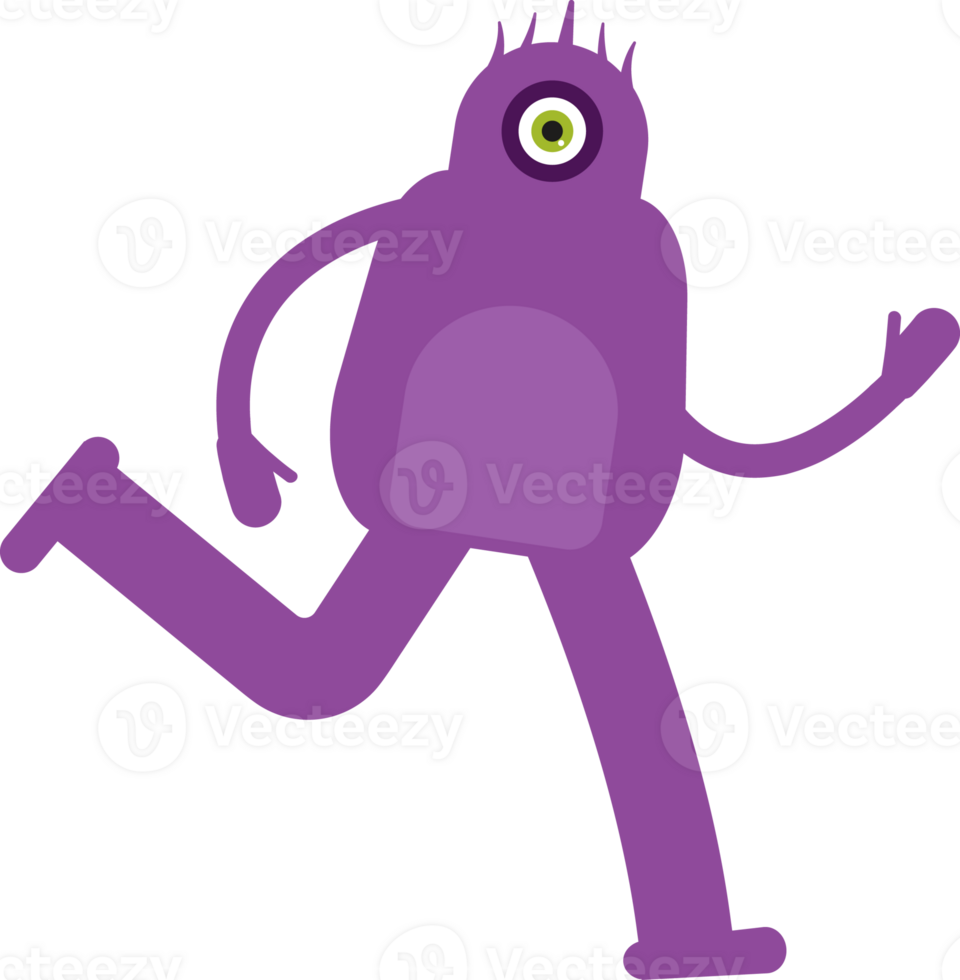 Monster Character Running png