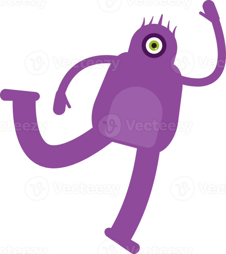 Monster Character Jumping and Flying png