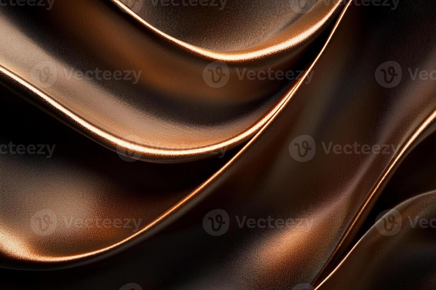 shiny texture with waves of chocolate color photo