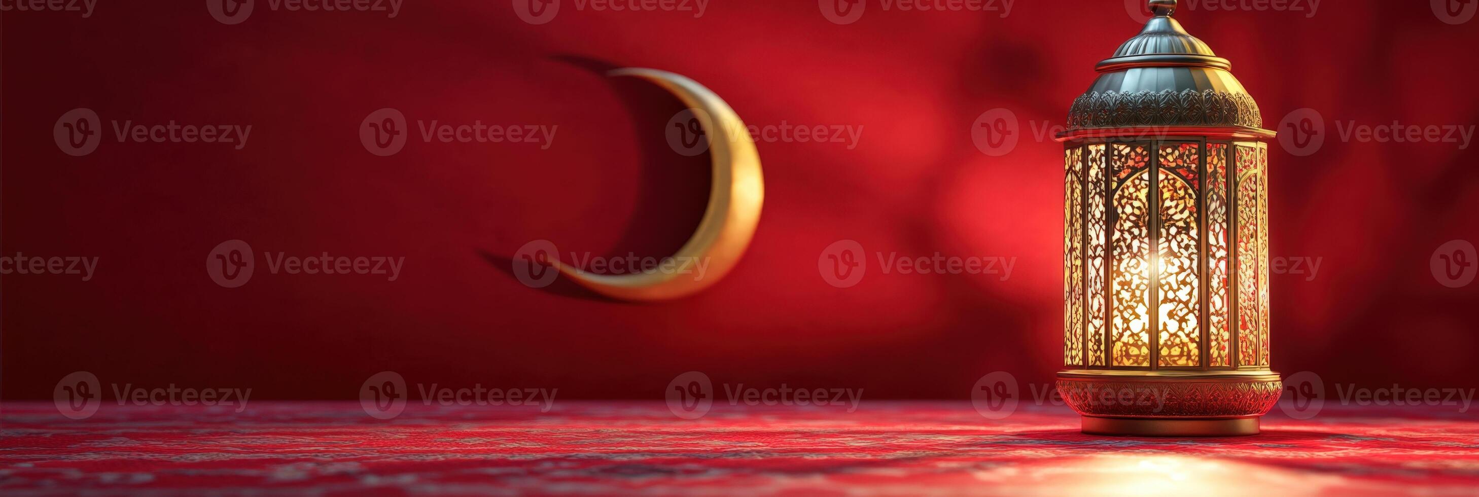 A lamp with a crescent moon on it photo