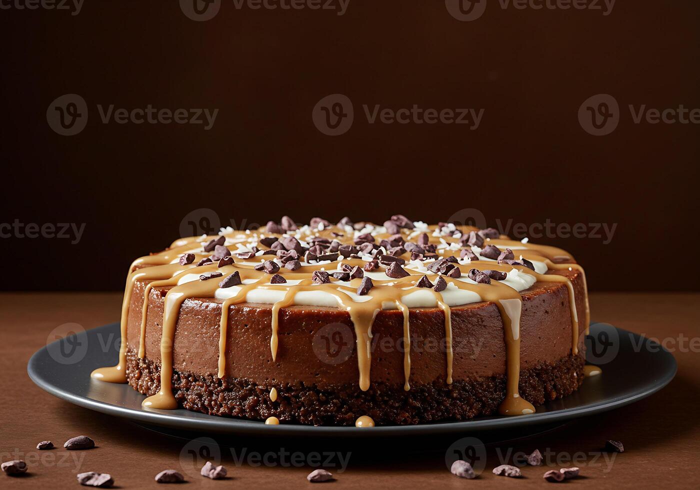 Decadent Chocolate Caramel Cheesecake Delight photo