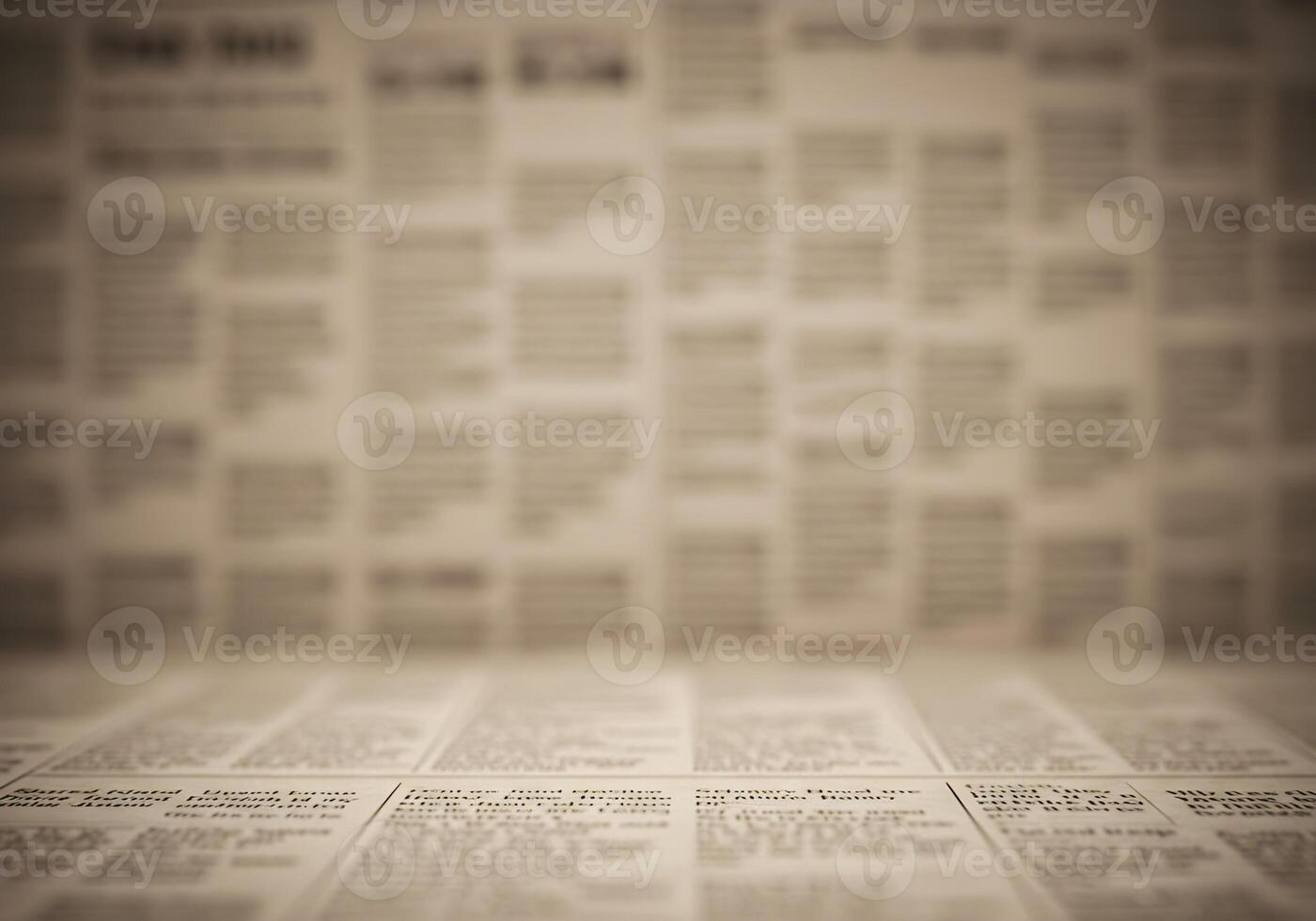 Blurred Columns of Daily News in Sepia Tone photo