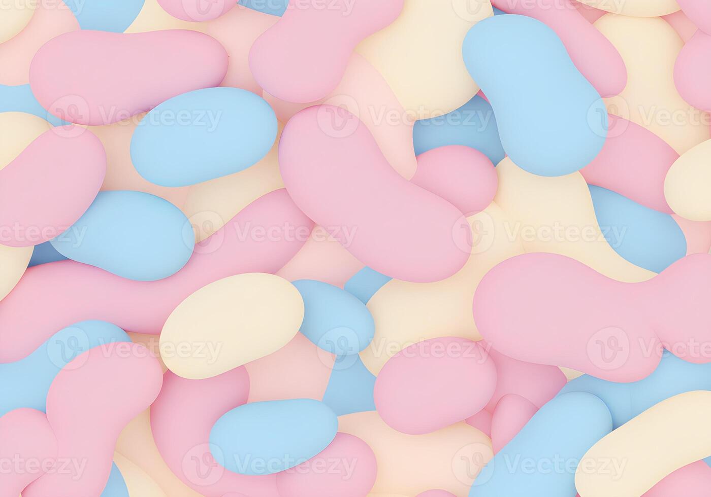 Pastel-Colored Abstract Shapes Background Design photo