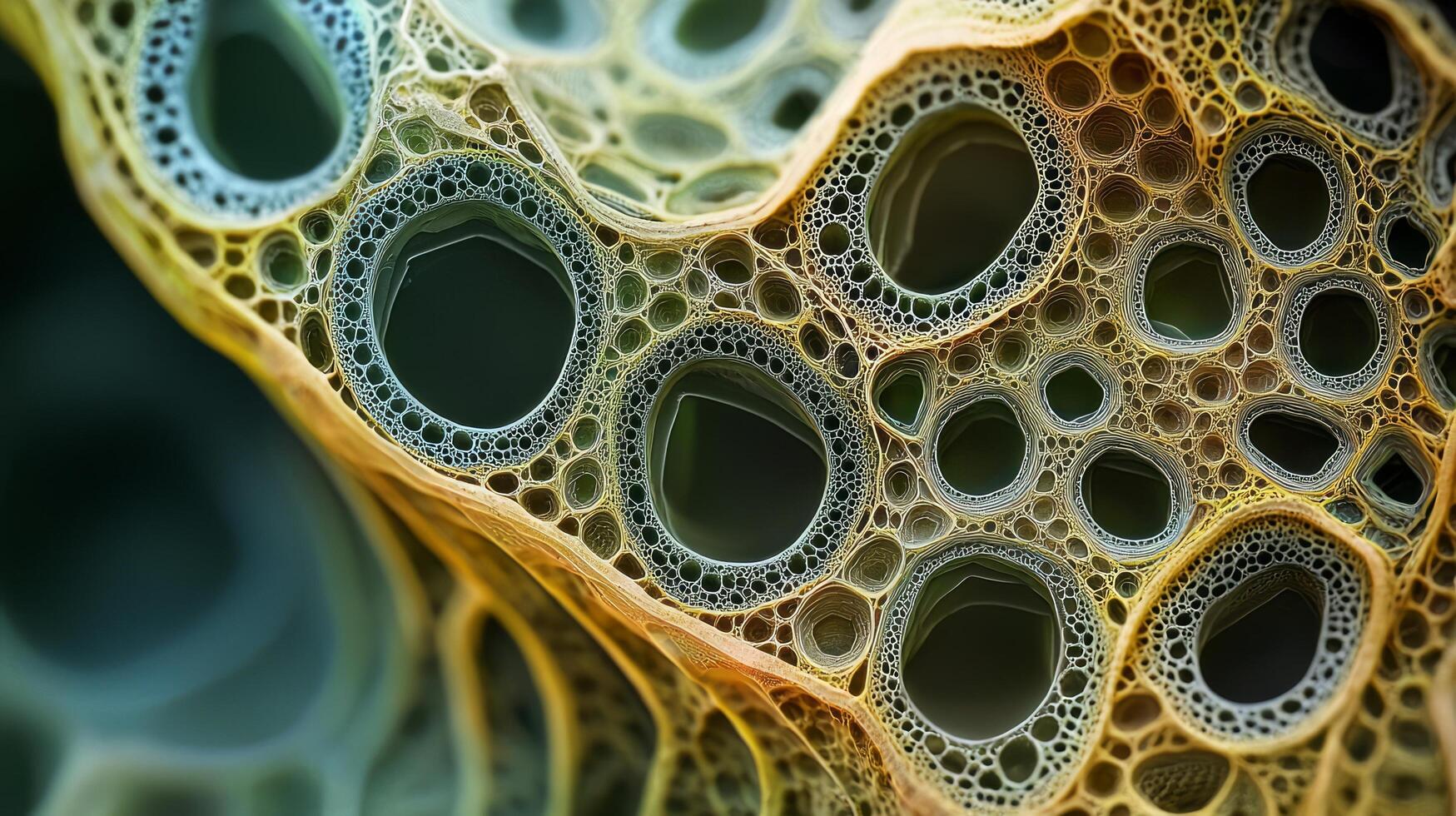 A close up of a cell structure photo