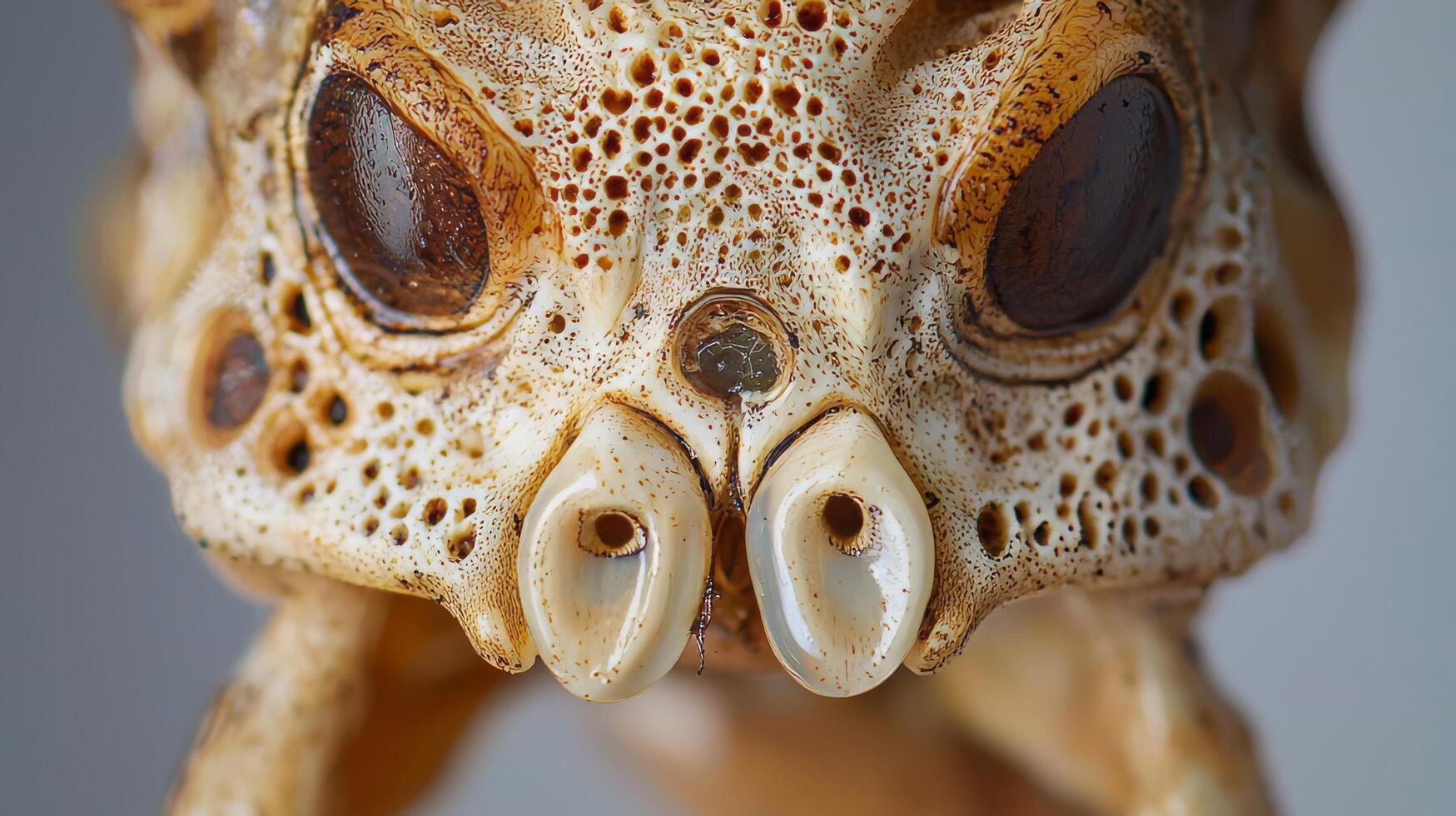 A close up of a lizard's face photo