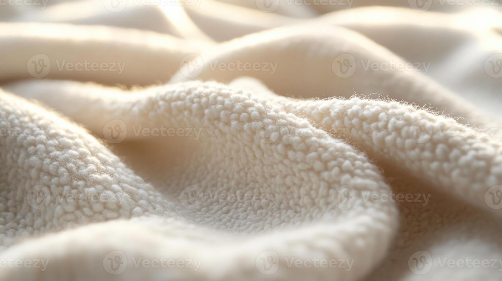 Soft boucle fabric in inviting tones, highlighted by light photo