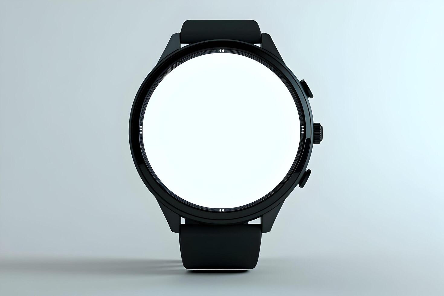 Black Smartwatch with Blank Screen. photo