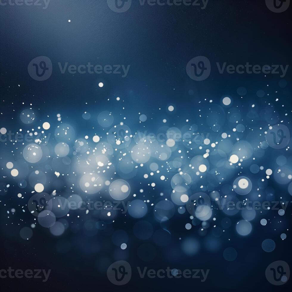 Sparkling blue particles create a magical atmosphere in a soft glow during evening events photo