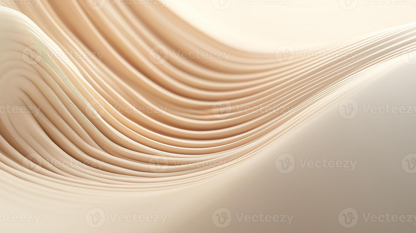 Soft beige waves create a serene texture, showcasing elegant curves and lines in a flowing pattern photo