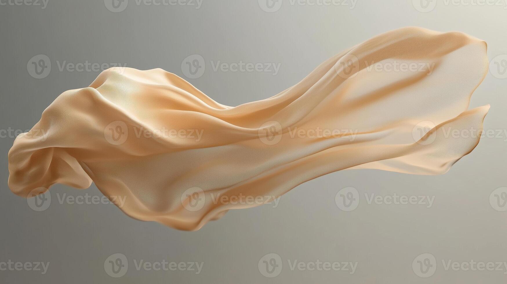 Flowing fabric elegantly drapes in mid-air, showcasing softness and movement during a creative still life setup photo