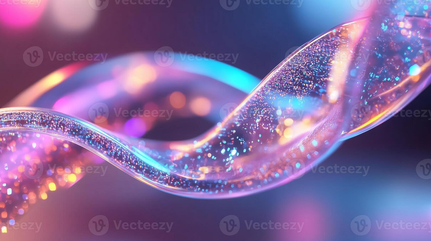 Colorful sparkling wave with glowing lights creates a mesmerizing visual effect in an abstract background photo