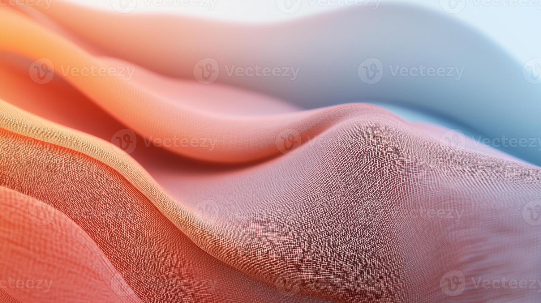 Soft fabric draping in gentle waves showcasing pastel colors during a serene afternoon light photo